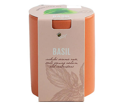 Basil Grow Kit with Ceramic Pot