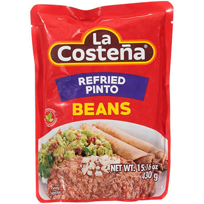 La Costeña Refried Pinto Beans 15.16 oz. Pouch