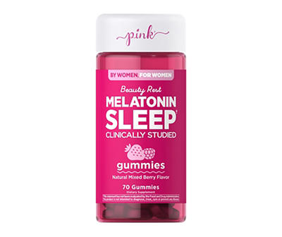 Pink Beauty Rest 10mg Melatonin Sleep Gummies, 70-Count