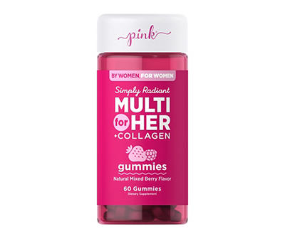 Pink Simply Radiant Multi for Her Gummies, 60-Count