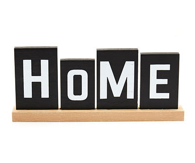 "Home" Letter Block Tabletop Decor