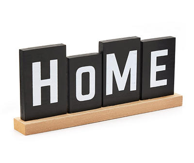 "Home" Letter Block Tabletop Decor