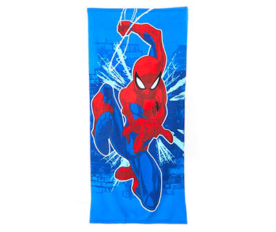 Blue & Red Spider-Man Beach Towel