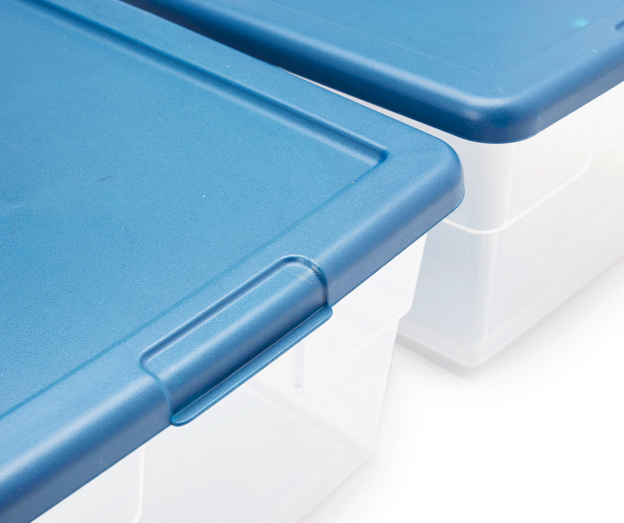 Sterilite 1645 - Set of (2) 16 Qt. Storage Boxes Marine Blue 16457406