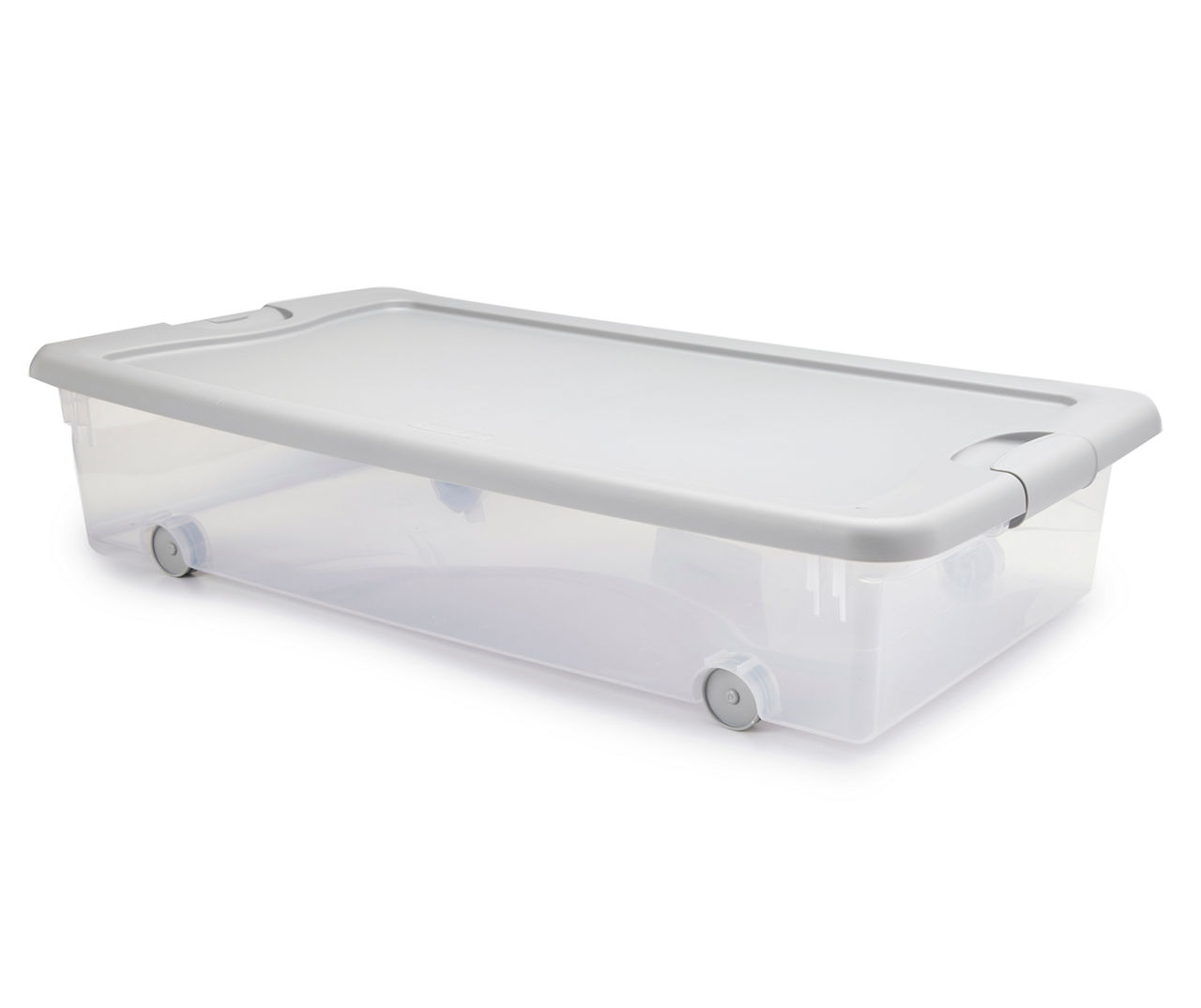 Sterilite 56-Quart Wheeled Latching Storage Tote with Gray Lid