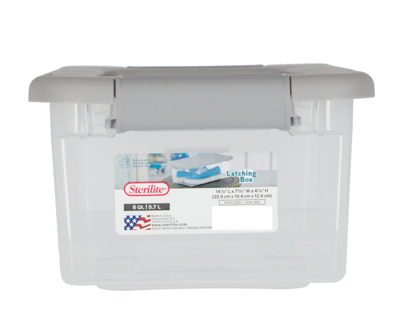 Clear Storage Container 3.54x2.68x2.56 inch, 1 Pack Plastic