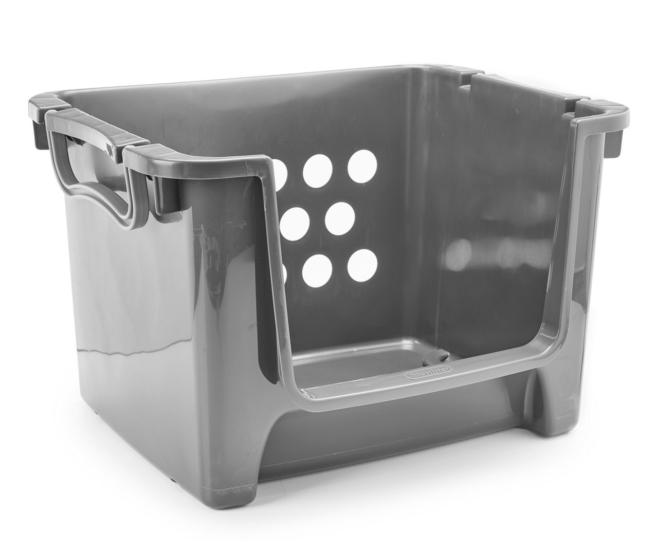 Utility Wide Stackable Plastic Bin