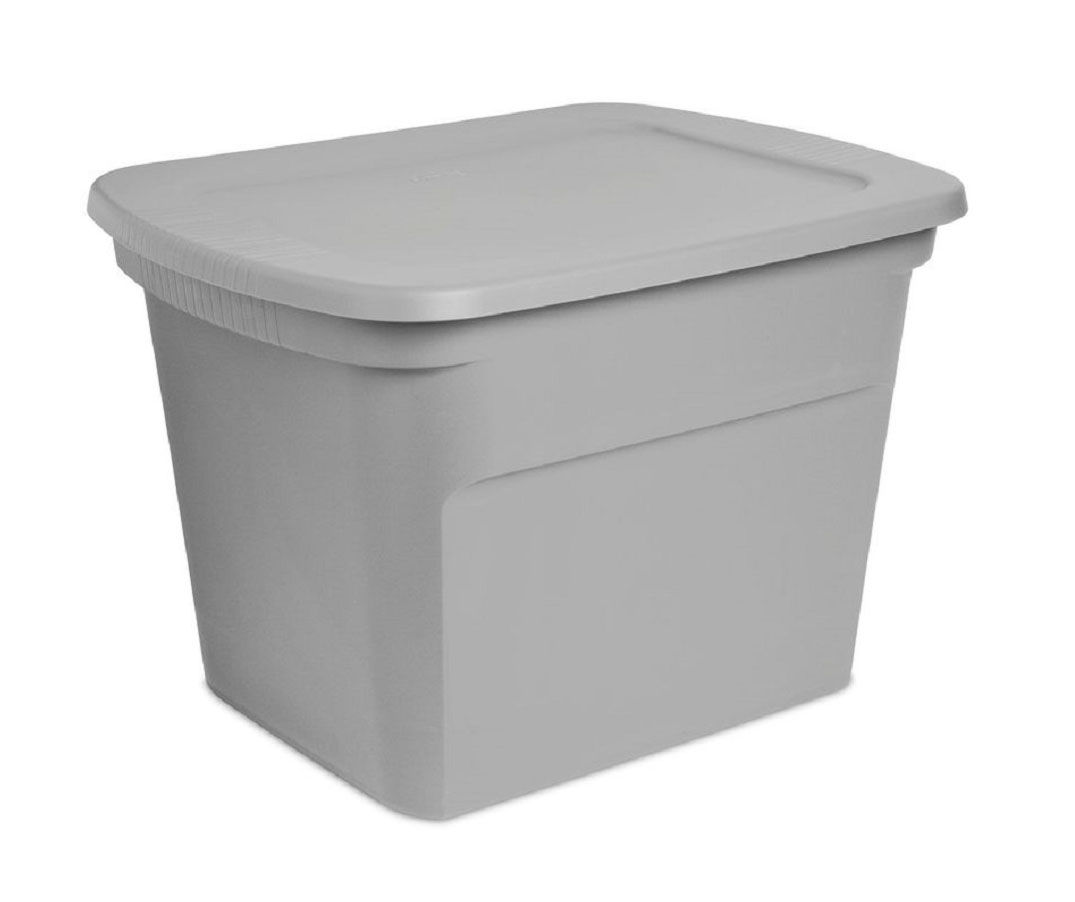 Gray Plastic Storage Containers at