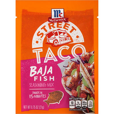 McCormick Street Taco Baja Fish Seasoning Mix 0.75 oz. Packet