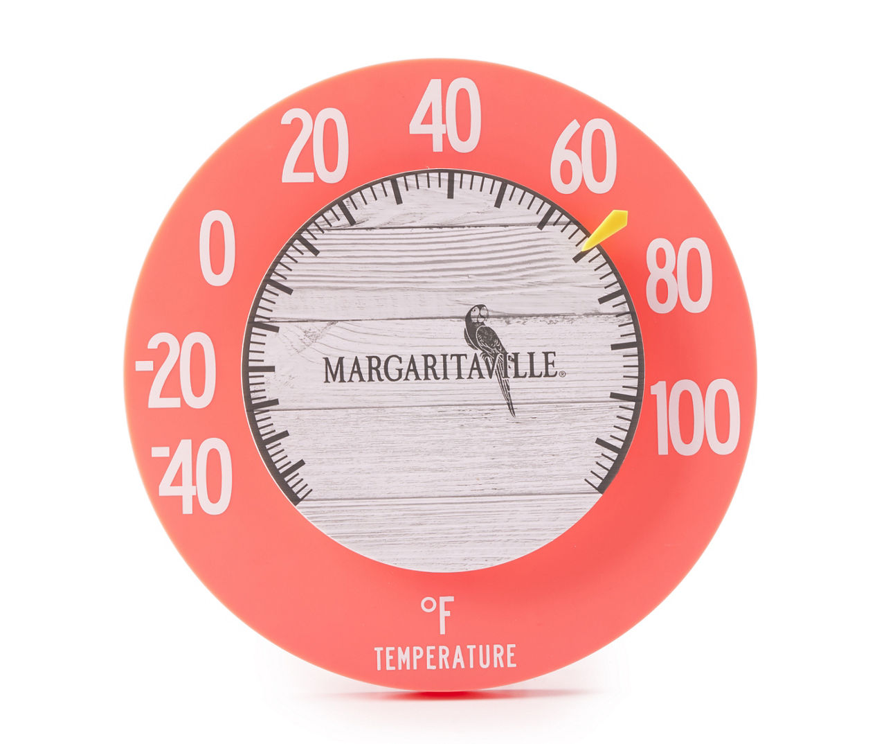 Margaritaville Pink Beach Scene Wall Indoor/Outdoor Analog Thermometer