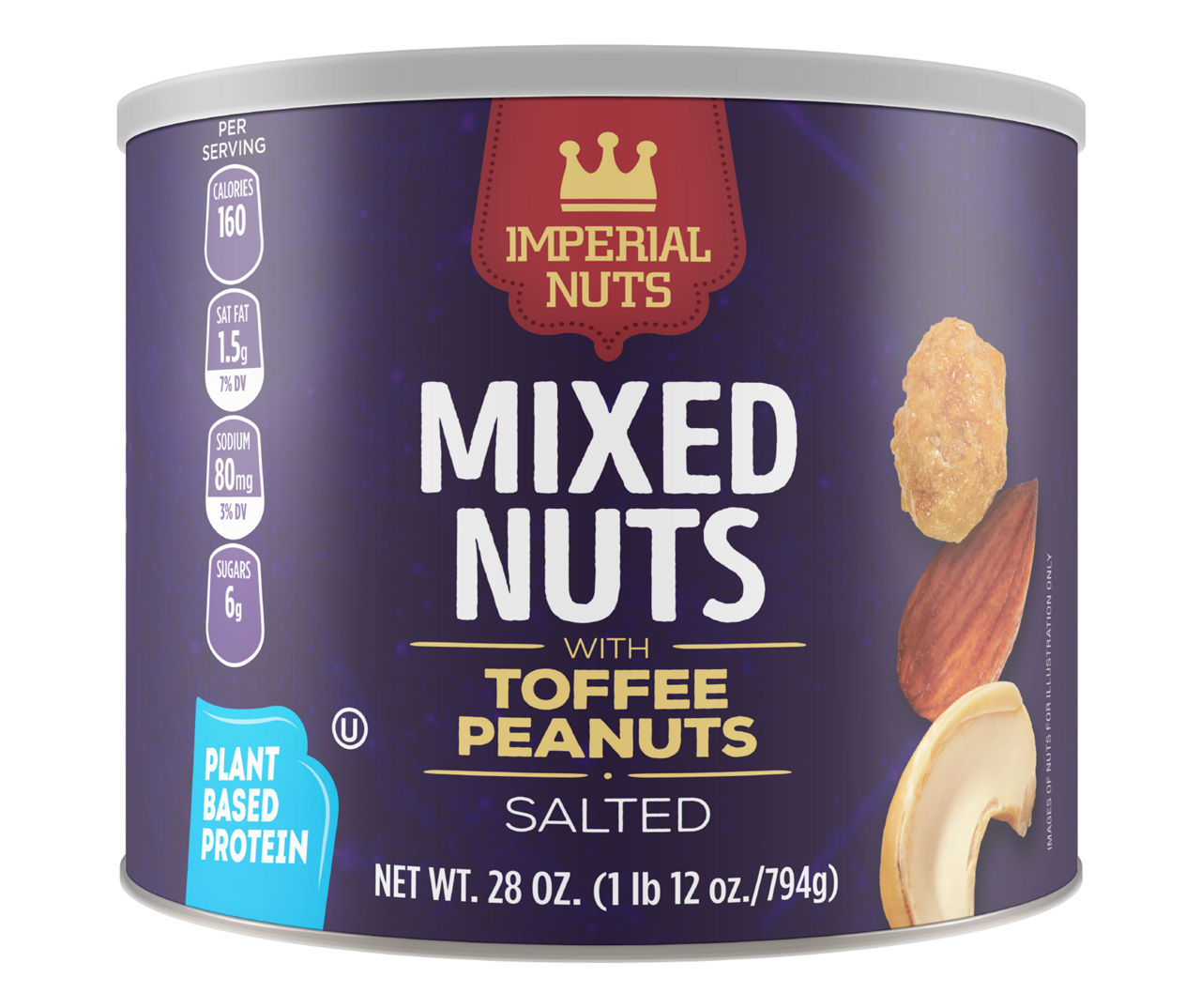 Imperial Nuts Salted Mixed Nuts with Toffee Peanuts, 28 Oz. Big Lots