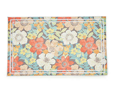 Candice Floral Doormat, (18" x 30")