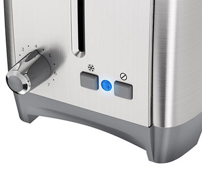 2-Slice Brushed Stainless Steel Toaster