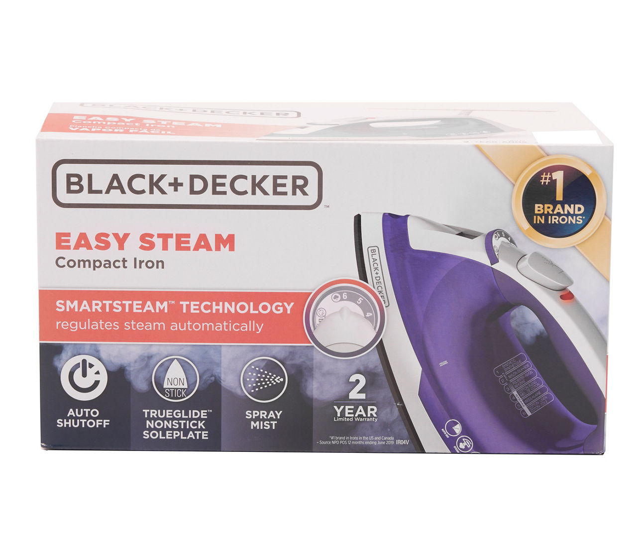 Black + Decker Easy Steam Compact Iron