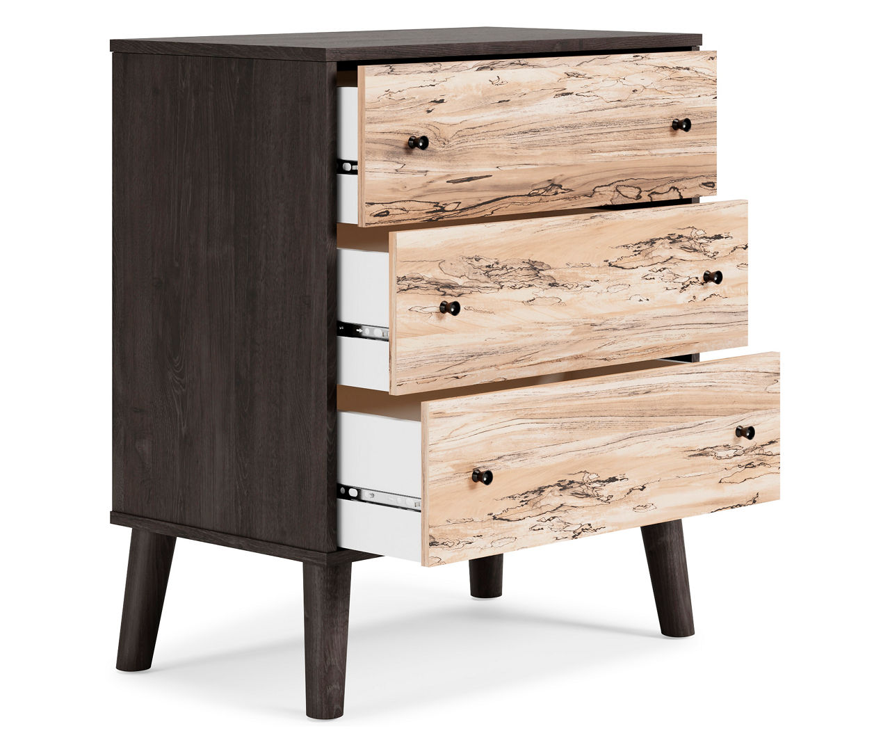 Piperton Black 3-Drawer Storage Chest