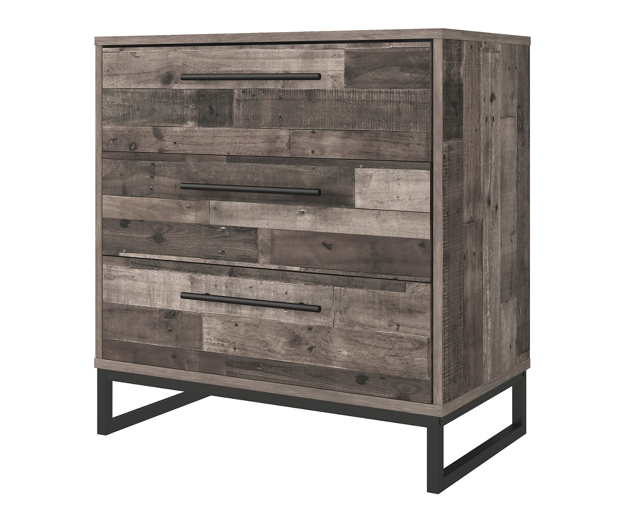 Neilsville Gray 3-Drawer Storage Chest