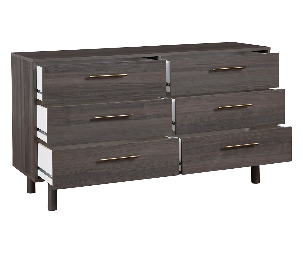 Brymont Dark Gray 6-Drawer Dresser