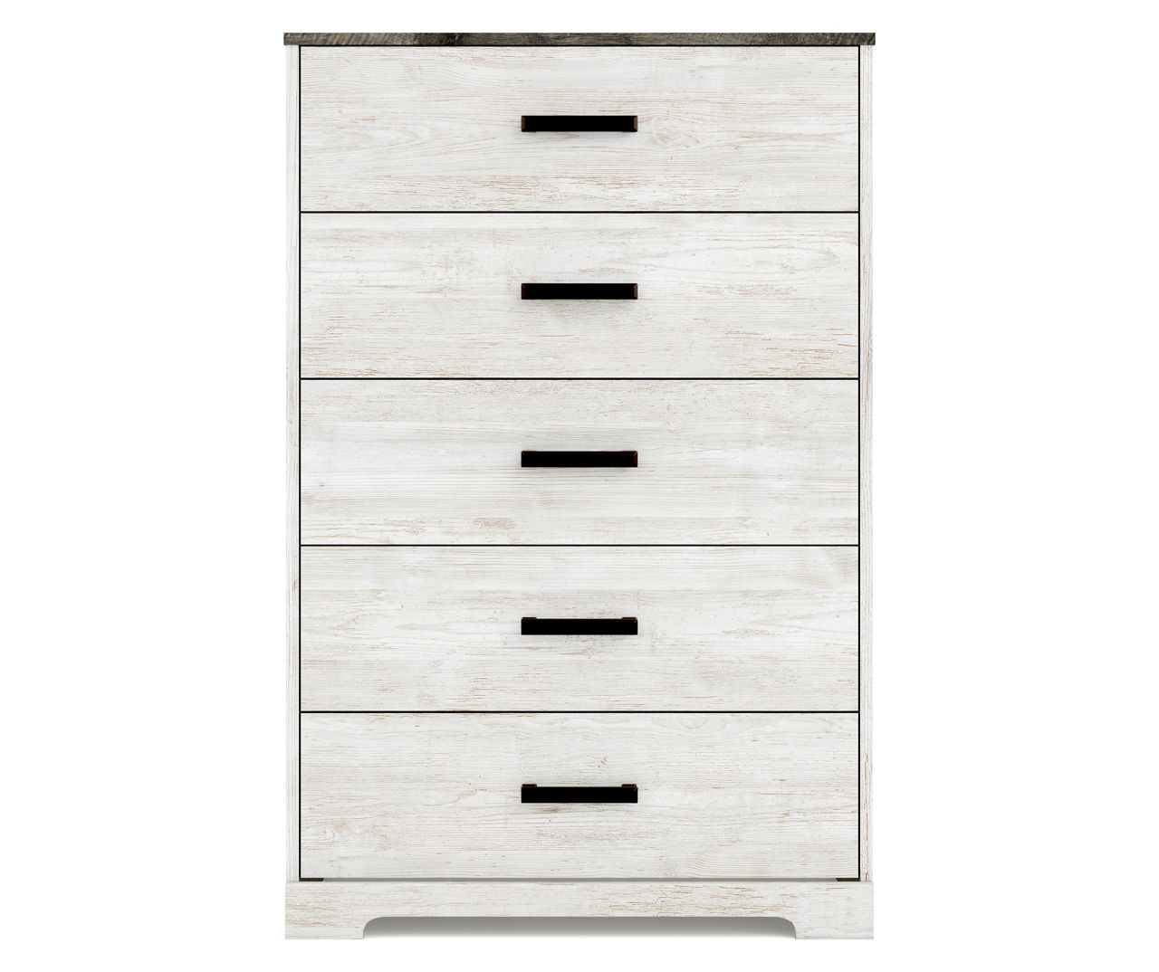 Signature Design By Ashley Shawburn Whitewash & Charcoal 5Drawer