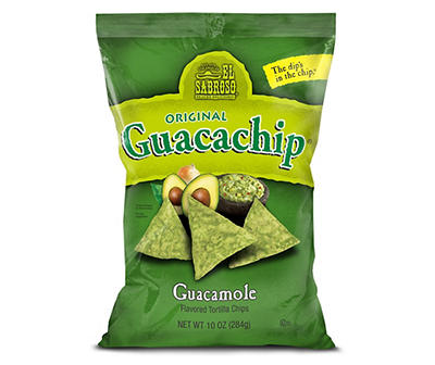 Original Guacachip Flavored Tortilla Chips, 10 Oz.