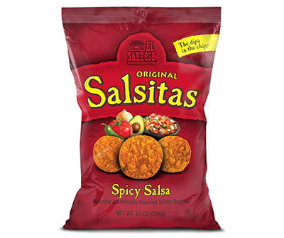 Original Salsitas Spicy Salsa Round Flavored Tortilla Chips, 12 Oz.