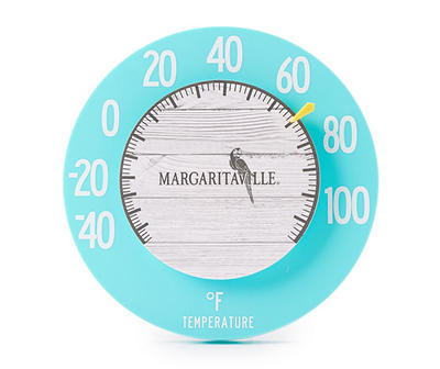 Teal Wall Indoor/Outdoor Analog Thermometer
