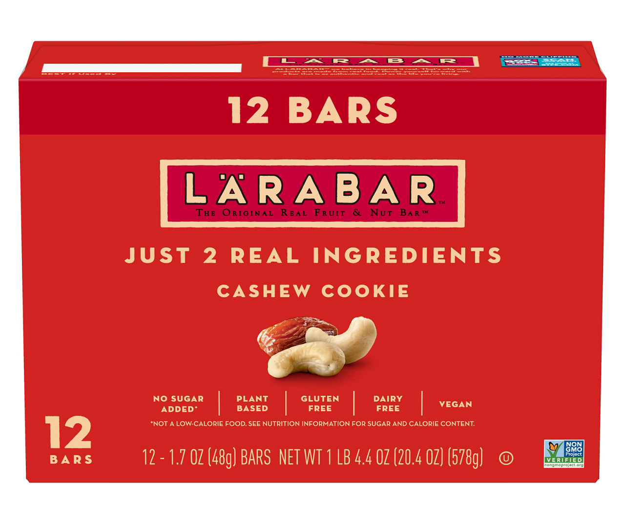 Larabar Cashew Cookie Bars, 12Count Big Lots