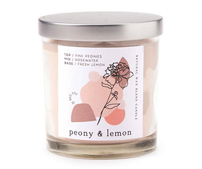 Peony & Lemon Coral Jar Candle, 7.5 oz.