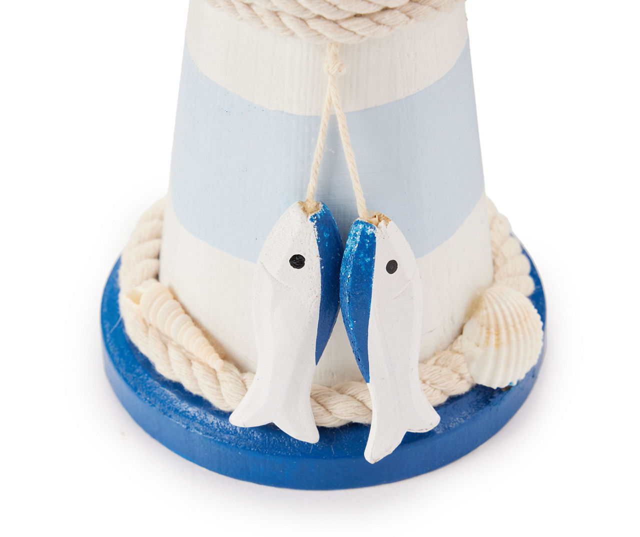 Blue & White Lighthouse LED Tabletop Decor