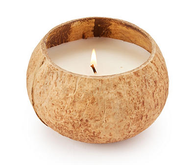 Sea Breeze Brown Coconut Shell Candle, 10 oz.