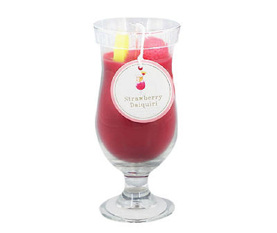 Strawberry Daiquiri Red Cocktail Candle, 10 oz.