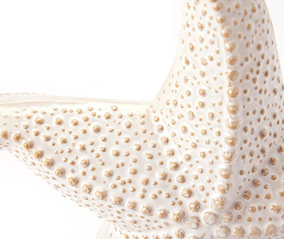 White Starfish Ceramic Tabletop Decor