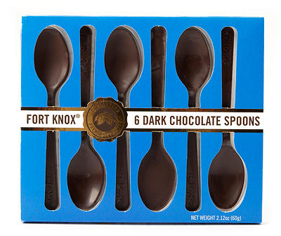 Fort Knox Dark Chocolate Spoons, 6-Pack