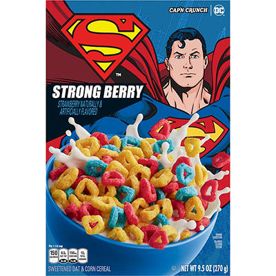Cap'n Crunch Sweetened Oat & Corn Strong Berry Cereal 9.5 oz