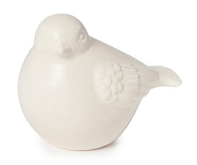 White Ceramic Bird Tabletop Decor