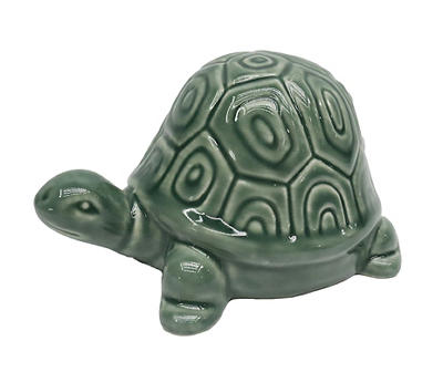 Green Ceramic Turtle Tabletop Decor