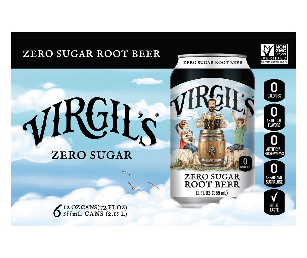 Reeds Virgil’s Zero Sugar Root Beer, 6Pack Big Lots