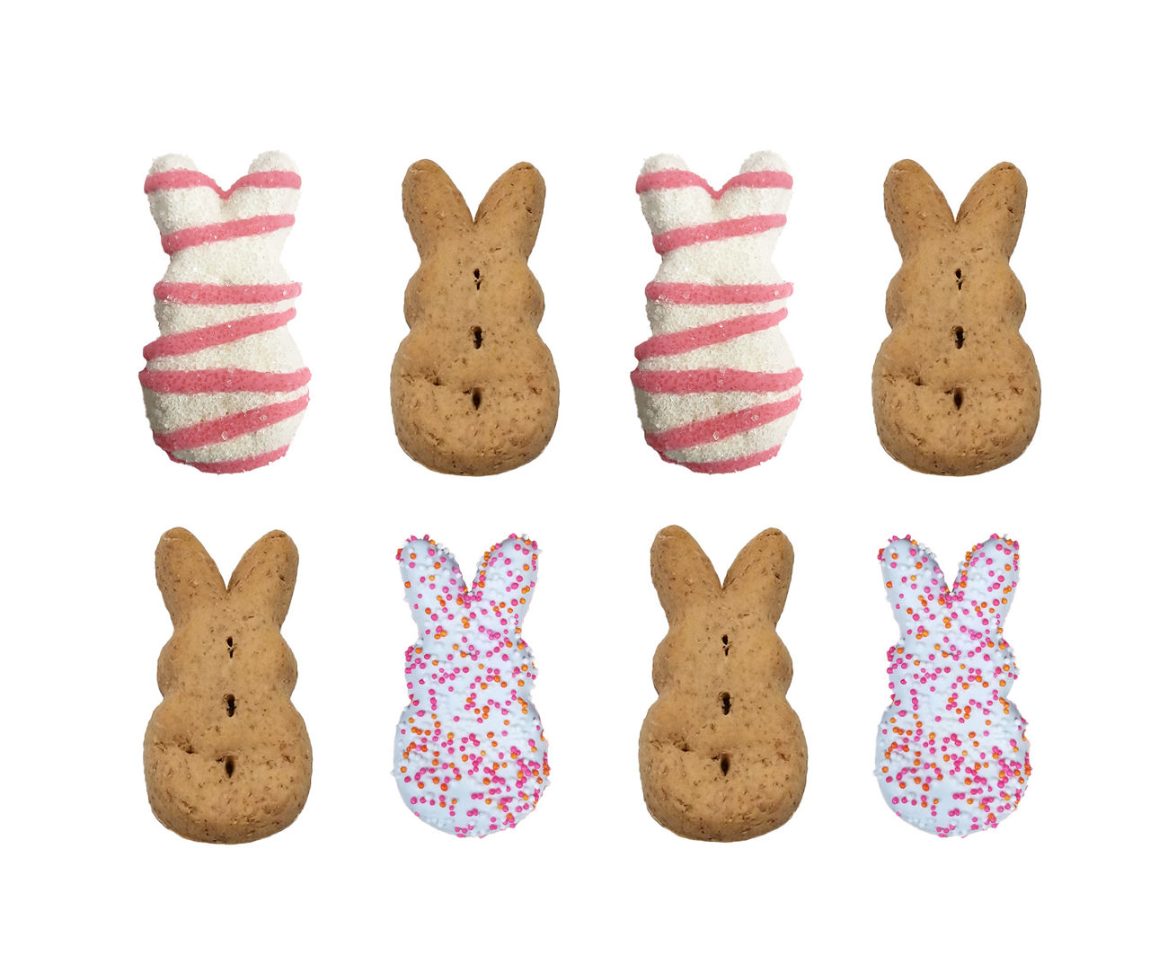 Sprinkles & Stripes Bunnies Dog Treats, 8-Pack