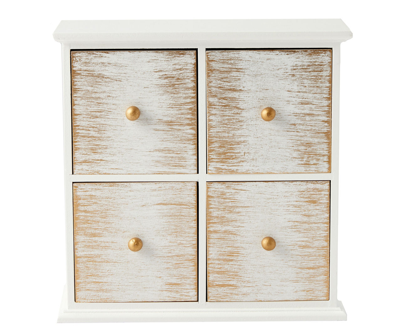 Grecian Getaway Off-White 4-Drawer Cubby