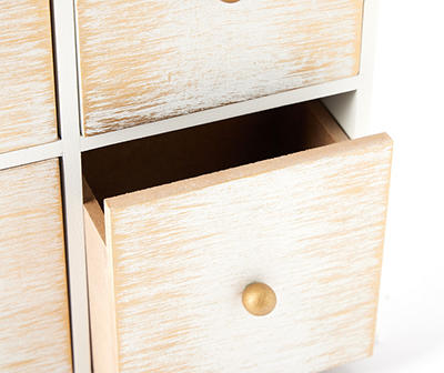Grecian Getaway Off-White 4-Drawer Cubby