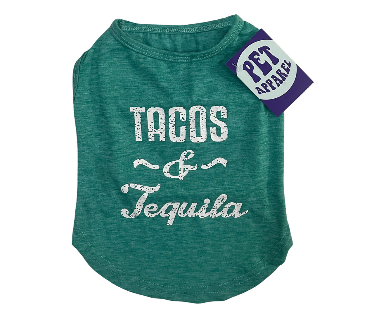 Pet "Tacos & Tequila" Green Tank Big Lots