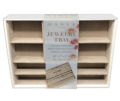 8-Section Stackable Jewelry Tray