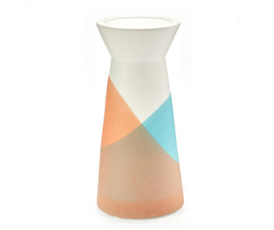 Real Living Color Block Ceramic Pillar Candle Holder
