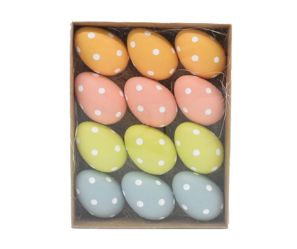 Matte Polka Dot Eggs, 12-Pack | Big Lots