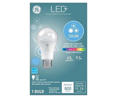 LED Color A19 Light Bulb