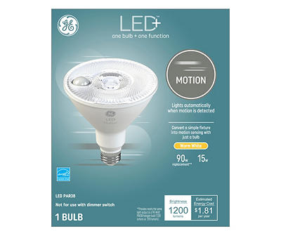 LED Motion Detecting Floodlight Bulb