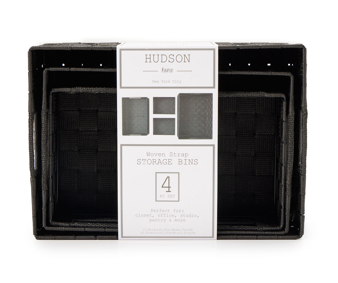 12.5 x 11 Plastic Weave Storage Bin by Hudson 43