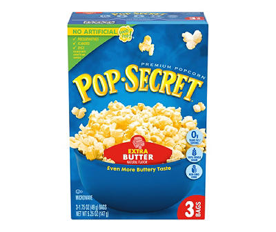 Homestyle Butter Microwave Popcorn, 3-Pack
