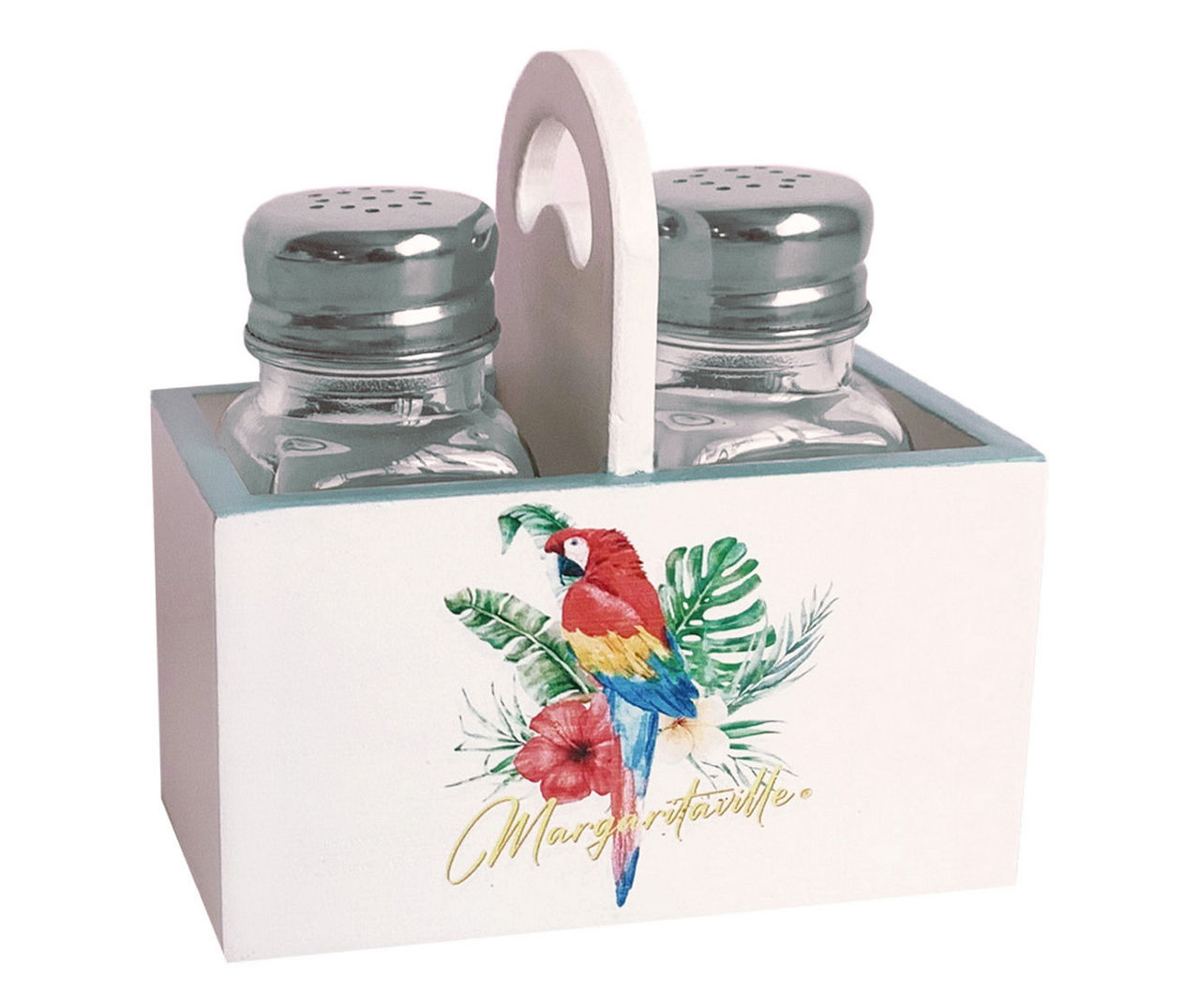 Margaritaville White & Turquoise Parrot Salt & Pepper Shaker Set Big Lots