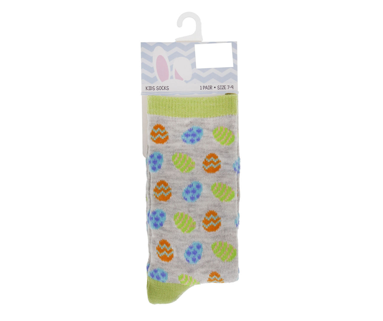Kids' Heather Gray Easter Eggs Crew Socks