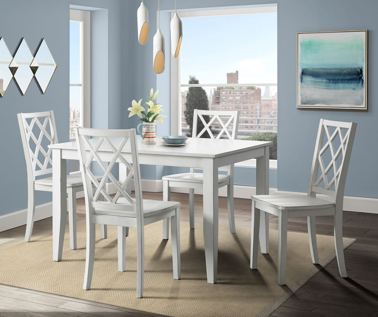 White Diamond Dining Collection, Decor Lane